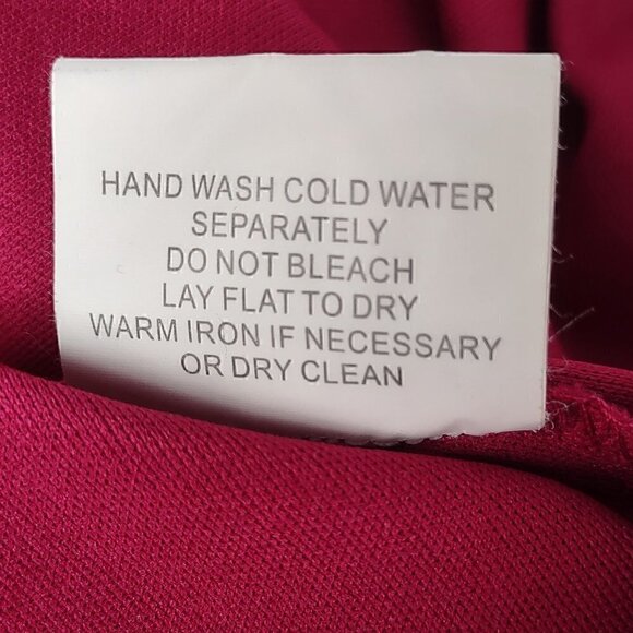 Rabbit Rabbit Rabbit Fuchsia (Off Red) Lace Dress Midi Length 3/4 Sleeve Size 16 - Picture 11 of 11